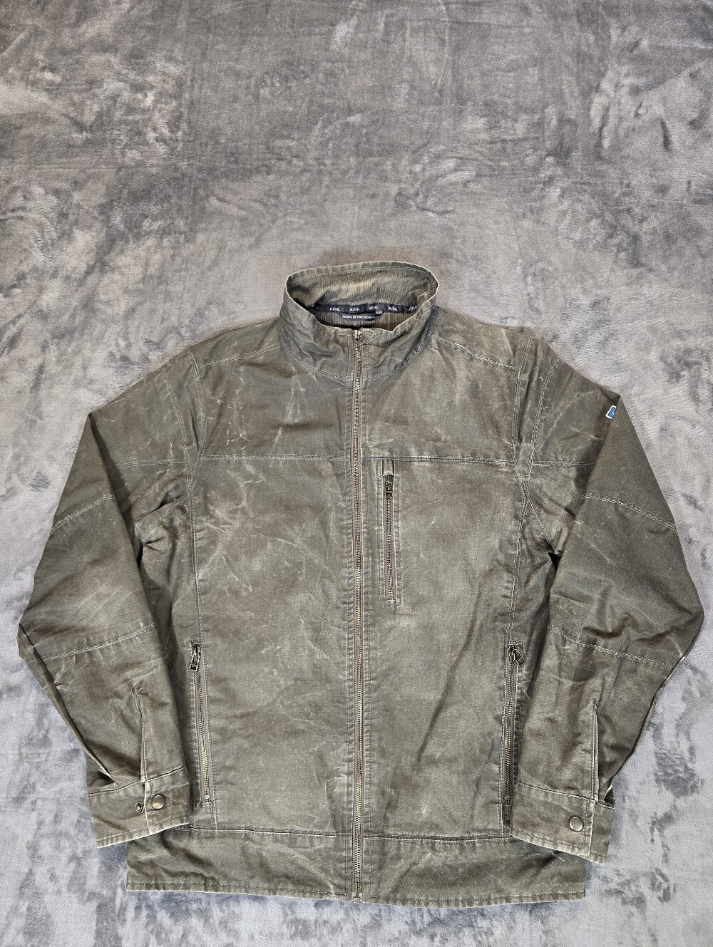 Kuhl Burr Vintage Patina Dye Canvas Jacket Size Large